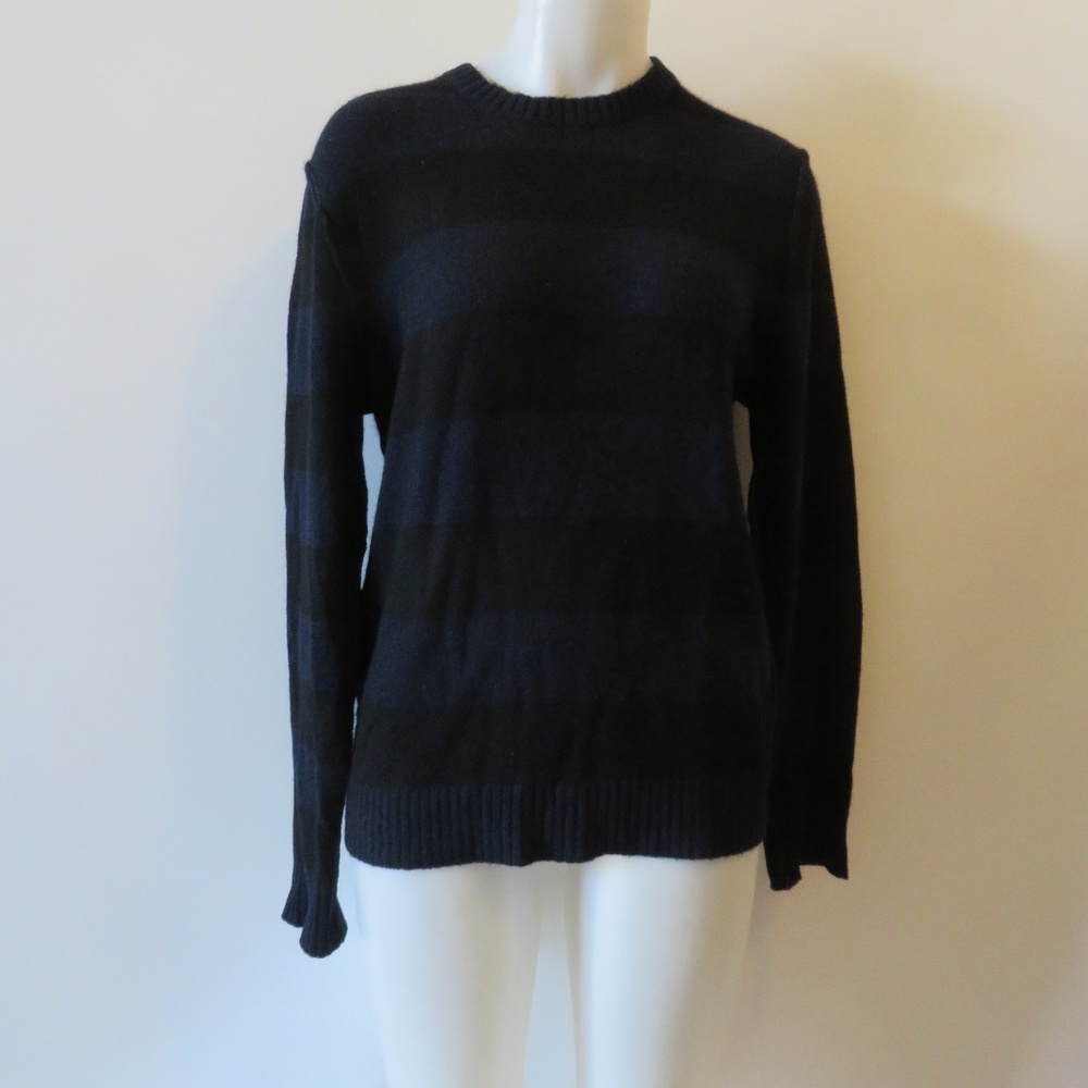 CHRISTOPHER FISCHER 100% CASHMERE  STRIPE SWEATER  M